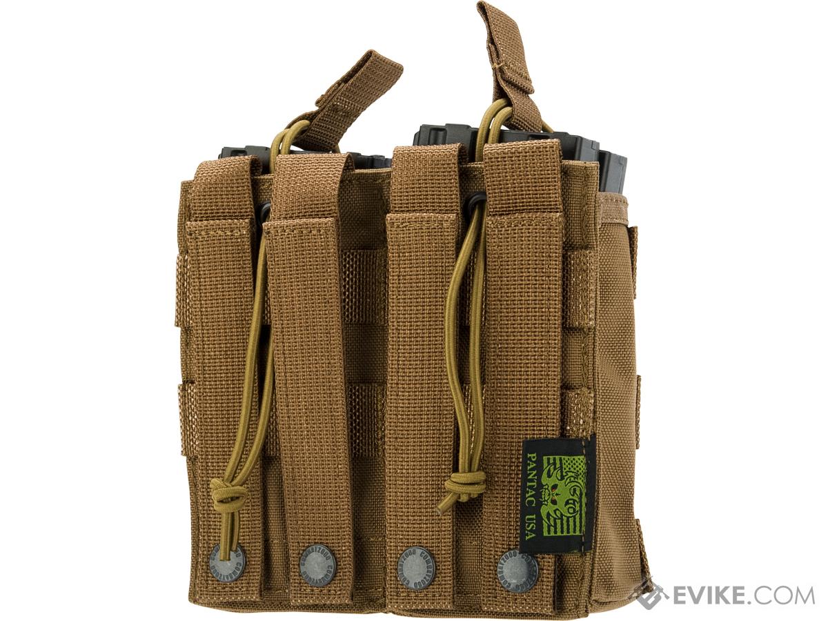 Pantac USA Open-Top Double Mag Pouch (Color: Coyote Brown), Tactical ...