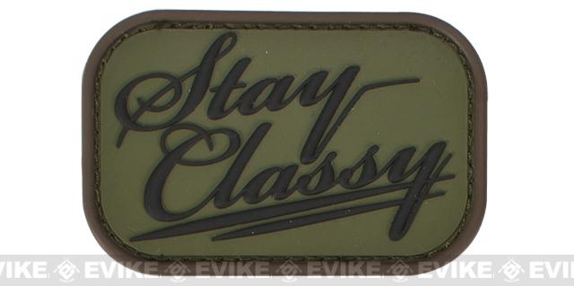 Mil-Spec Monkey Stay Classy PVC Morale Patch (Color: Forest)