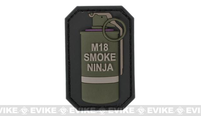 Mil-Spec Monkey Smoke Ninja PVC Hook and Loop Patch - OD Green