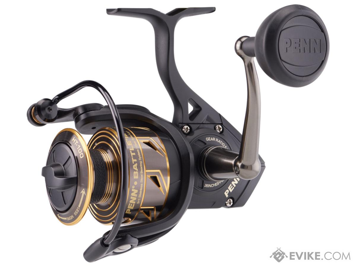 Penn Battle III Ambidextrous Reversible Spinning Fishing Reel (Model: Black Gold / BTLIII5000)