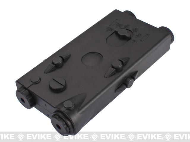 AN/Peq2 Battery Case Black with Red Laser - ELEMENT AIRSOFT