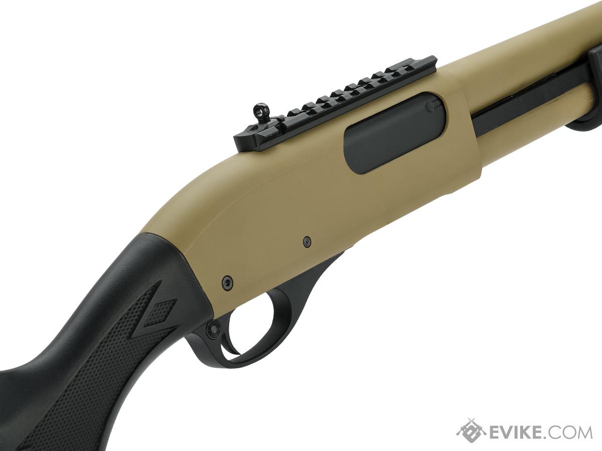 Golden Eagle M870 Gas Powered 36 Shot Pump Action Full Metal Airsoft Shotgun Color Dark Earth