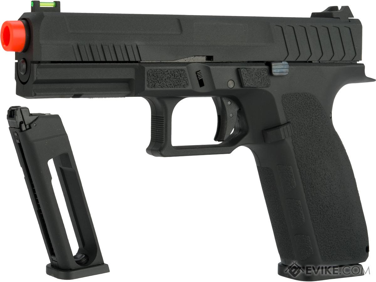 KJW KP-13 Full Size Polymer Frame Gas Blowback Airsoft Pistol (Color: Black / Add CO2 Magazine)