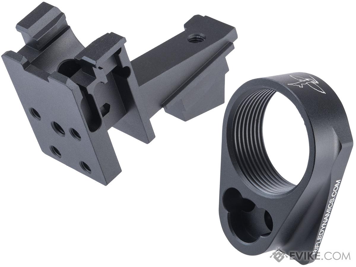 Dytac Rifle Dynamics Licensed AK to M4 Stock Adaptor for Tokyo Marui AKM GBBR Series Airsoft Rifles (Model: Buffer Tube Attachment)