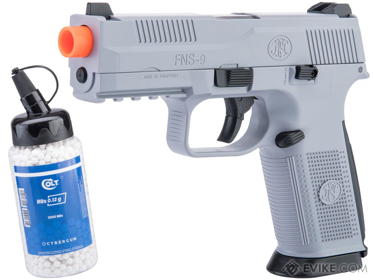 FN Herstal FNS-9 Airsoft Spring Pistol by CyberGun (Color: Wolf Grey  / Add 2000 BBs)