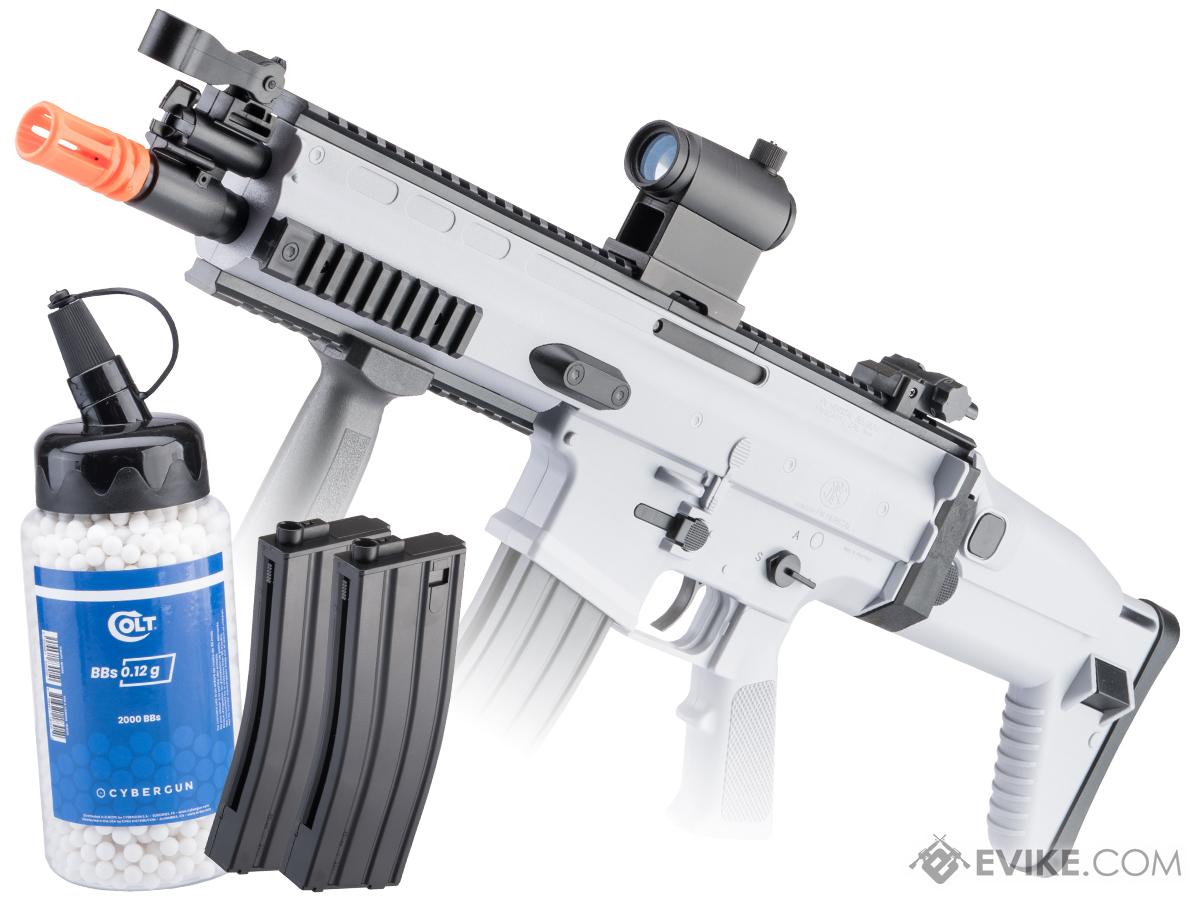 Cybergun SCAR-L Licensed Full Size Spring Powered Airsoft Rifle (Color: Wolf Grey / Reload Package)