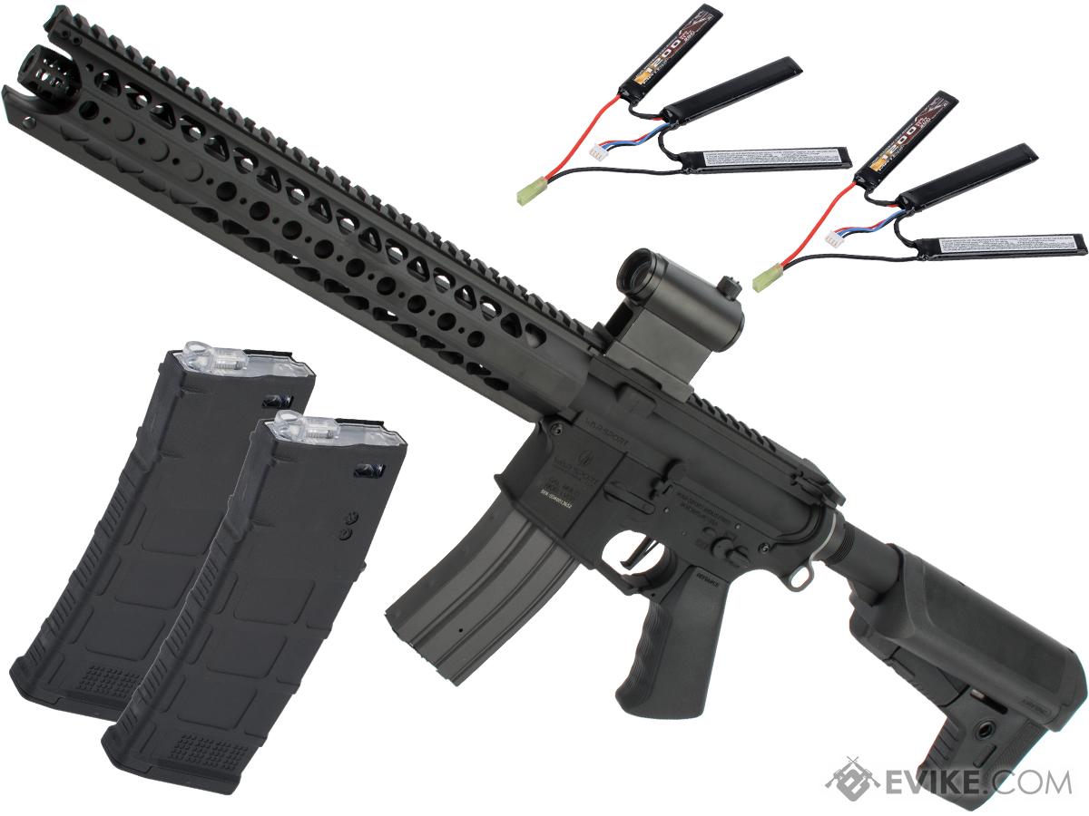  Evike Airsoft - Golden Eagle M4 Tactical-System V.II Full Size AEG  Airsoft Rifle (Color: Black - 9.6v NiMH Battery Package) : Sports & Outdoors