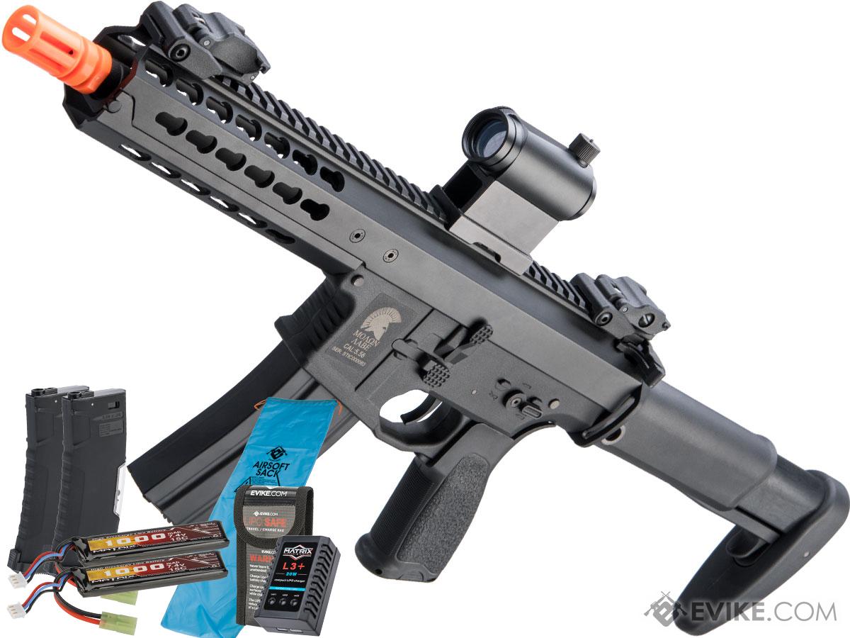 Matrix Warlord Modular Airsoft AEG (Model: A / SBR / Black / Go Airsoft Package)