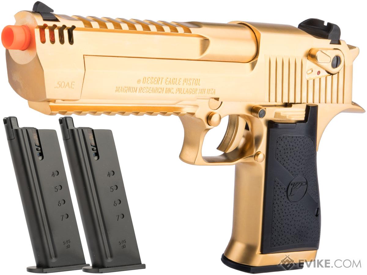 Desert Eagle Licensed L6 .50AE Full Metal Gas Blowback Airsoft Pistol by  Cybergun (Color: Gold Electroplated / Green Gas / Reload Package), Airsoft  Guns, Gas Airsoft Pistols -  Airsoft Superstore