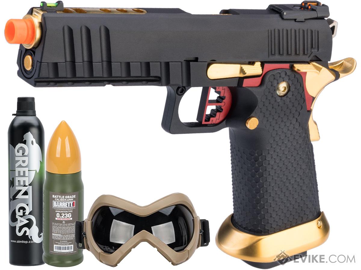 AW Custom Ace Competitor Hi-CAPA Gas Blowback Airsoft Pistol (Package: Red / Green Gas / Starter's Package)