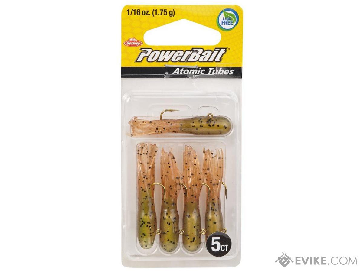 Berkley PowerBait Pre-Rigged Atomic Tubes (Color: Yellow Pearl Silver Fleck  / 1/16 oz), MORE, Fishing, Jigs & Lures -  Airsoft Superstore