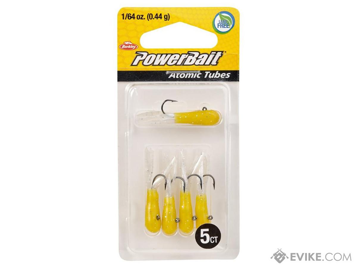 Berkley PowerBait Pre-Rigged Atomic Tubes (Color: Yellow Pearl Silver Fleck  / 1/64 oz), MORE, Fishing, Jigs & Lures -  Airsoft Superstore