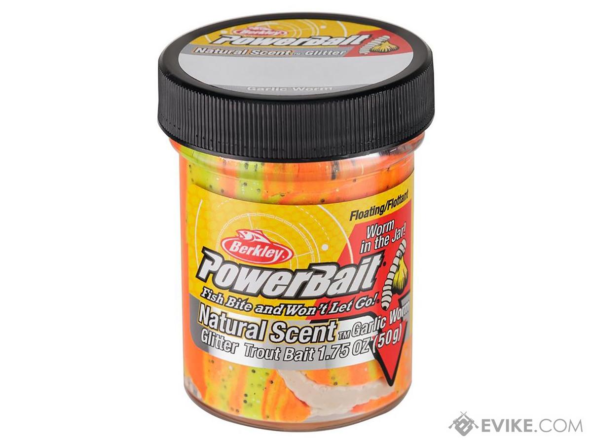 Berkley PowerBait Glitter Trout Bait, Fluorescent Orange - 1.75 oz jar