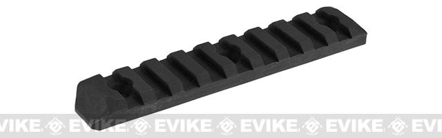 PTS Enhanced Picatinny Keymod Rail Section (Length: 9 Slots / Black)