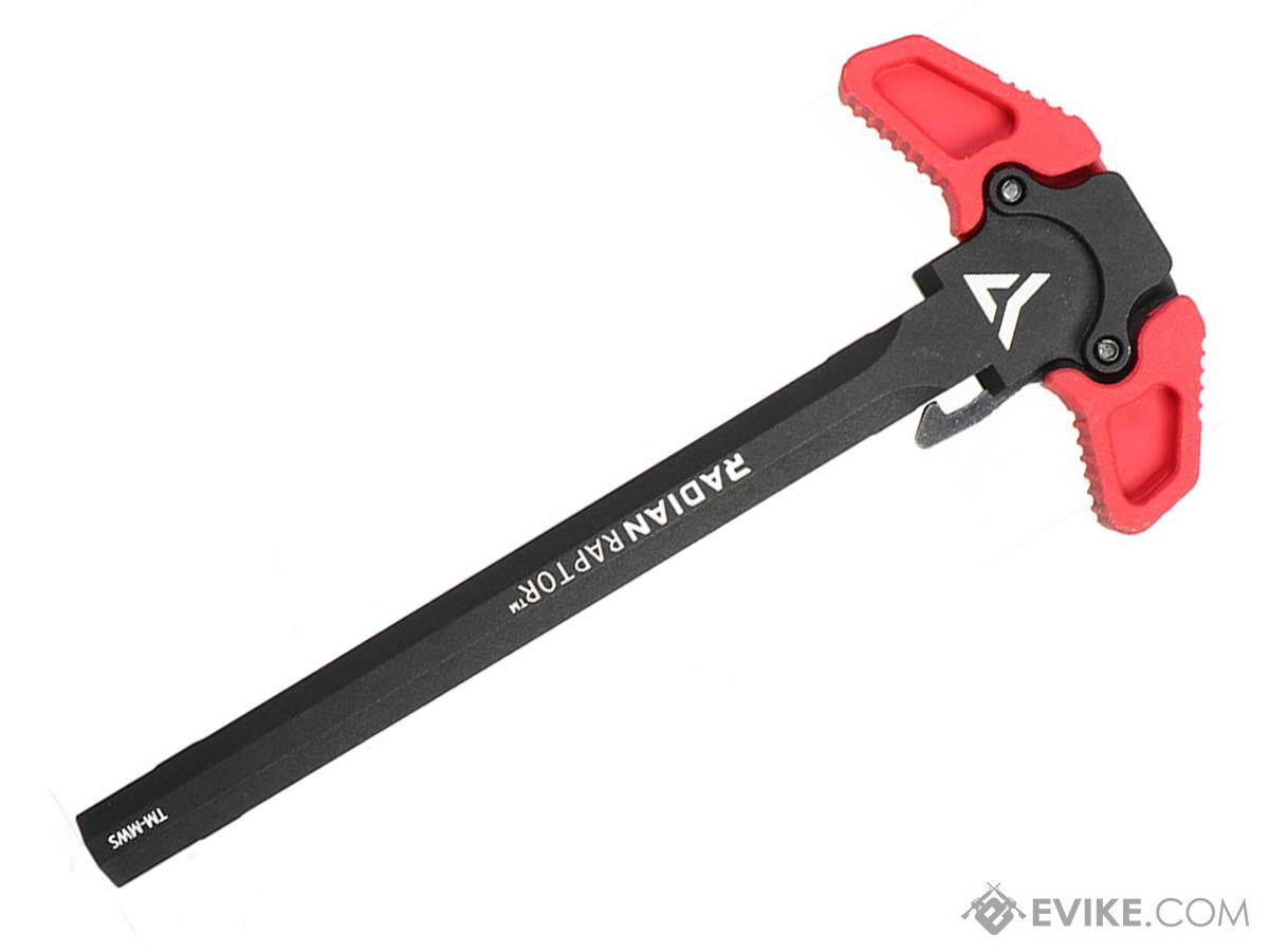 PTS Radian Raptor LT Ambidextrous Charging Handle for Tokyo Marui M4 MWS Gas Blowback Rifles (Color: Red)