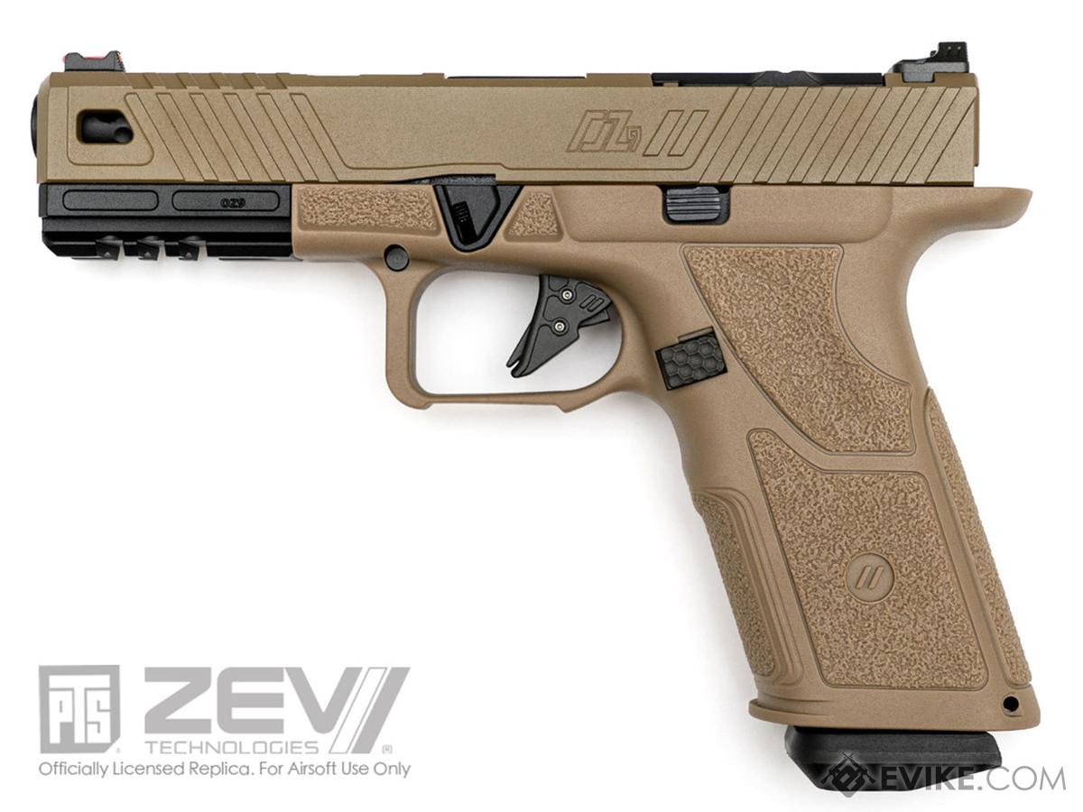 PTS ZEV Technologies Licensed OZ9 Elite Gas Blowback Airsoft Pistol (Color: Flat Dark Earth)