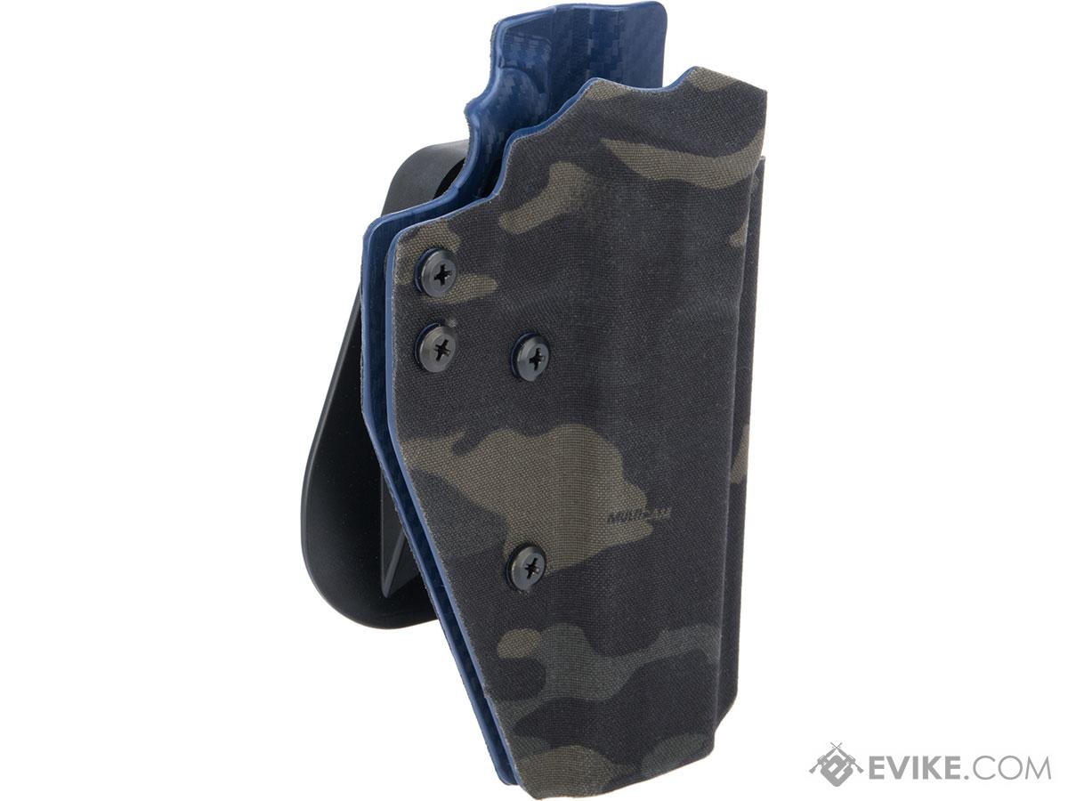 QVO Tactical Secondary OWB Kydex Holster for EMG STI / TTI JW3 2011 Combat Master Series (Color: Multicam Black)