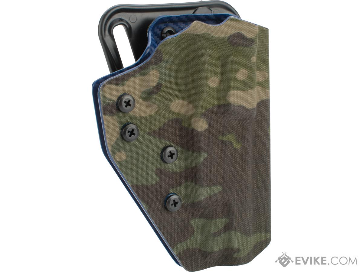 QVO Tactical Secondary OWB Kydex Holster for EMG 2011 / Hi-CAPA Series (Color: Multicam Tropic)