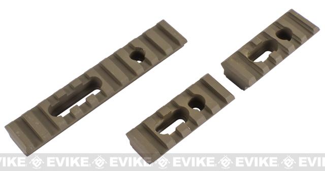 Triple Rail Set w/ Screws for PTS MOE / MASADA / ACR Handguards - Dark Earth