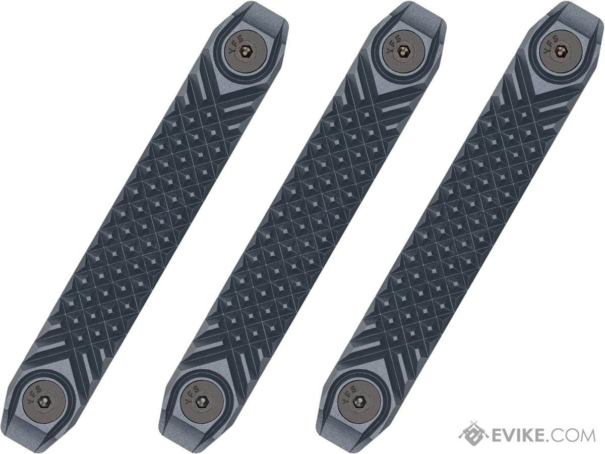 RailScales HTP Matrix Scales for KeyMod and M-LOK Handguards (Model: Sniper Grey / M-LOK / 3 Pack / 2.5 Slot)