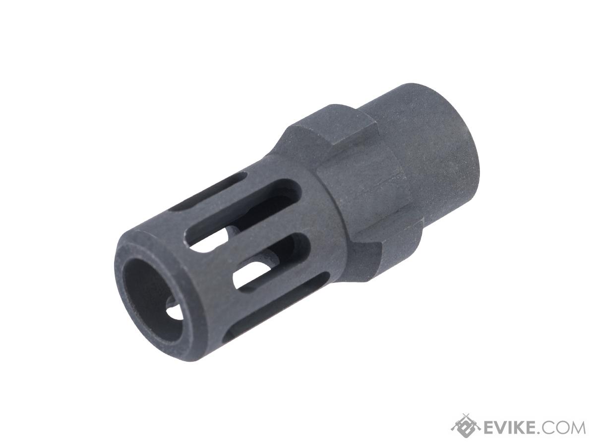 Raptor TWI CNC Short Flash Hider for Airsoft GHM9 Gas Blowback SMG