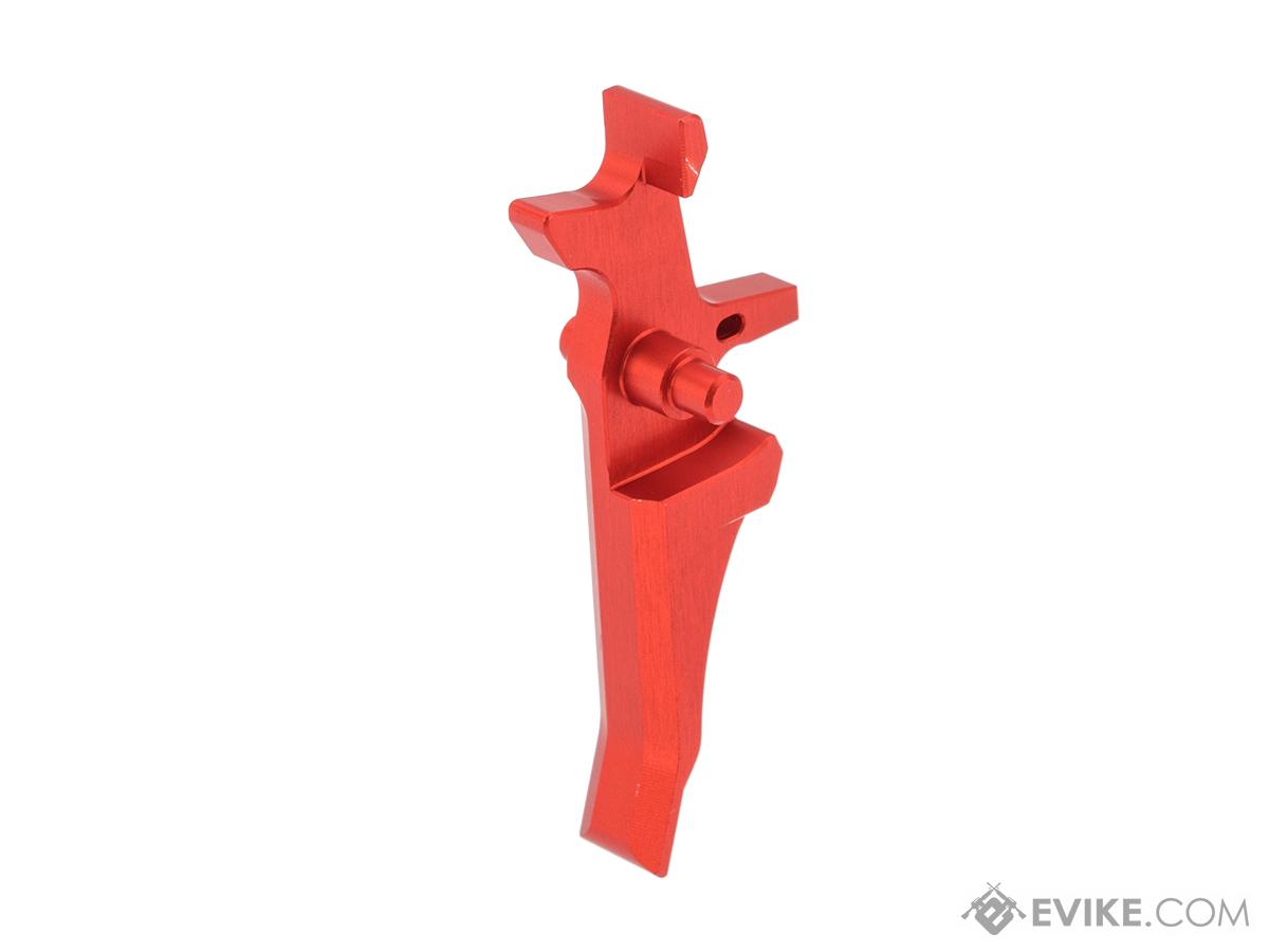 Retro Arms CNC Machined Aluminum Trigger for M4 / M16 Series AEG Rifles (Color: Red / Style J)