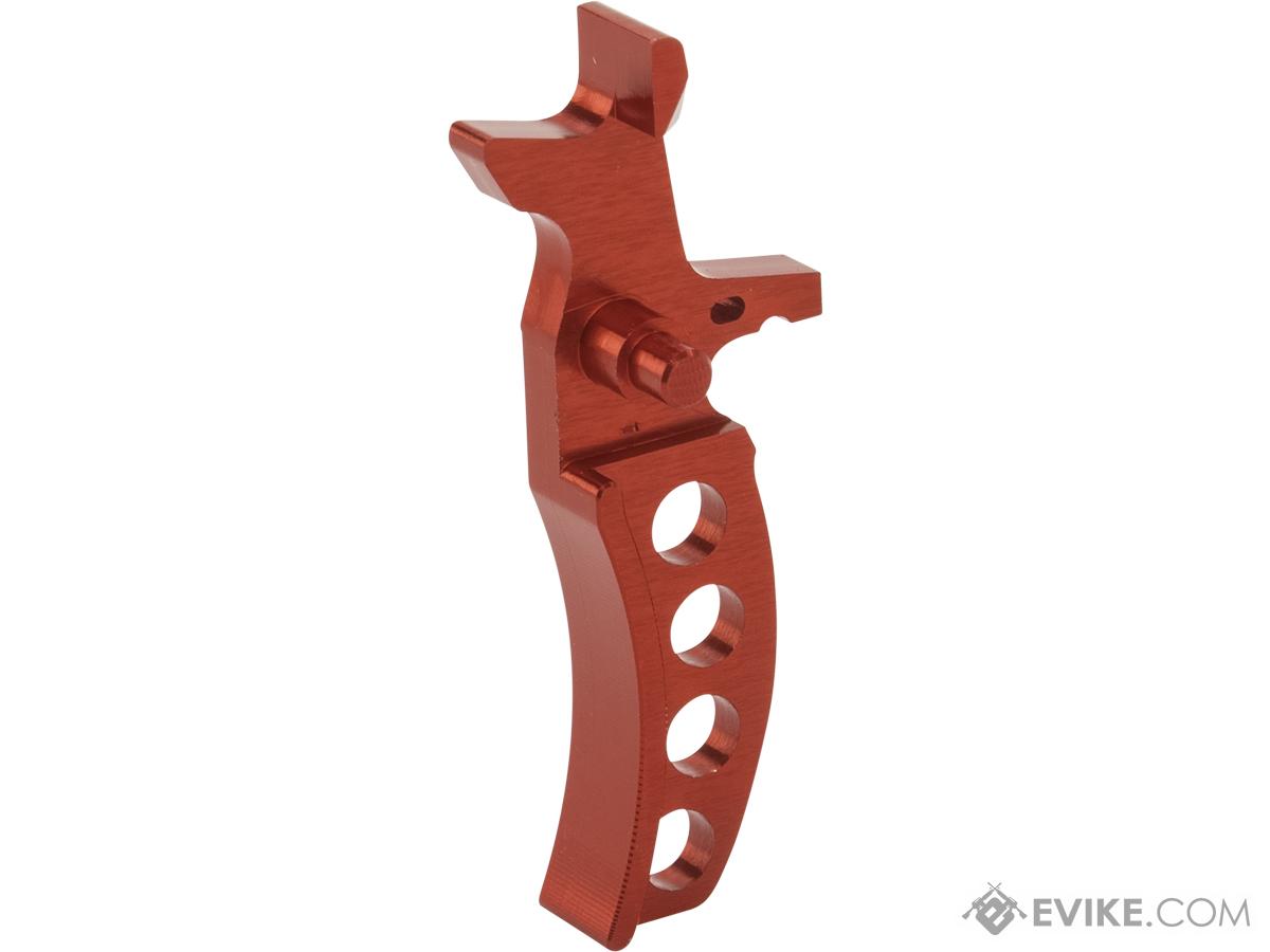 Retro Arms CNC Machined Aluminum Trigger for M4 / M16 Series AEG Rifles (Color: Red / Style D)