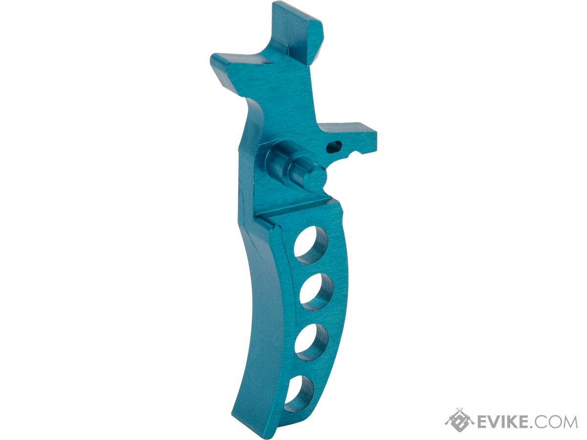 Retro Arms CNC Machined Aluminum Trigger for M4 / M16 Series AEG Rifles (Color: Light Blue / Style D)