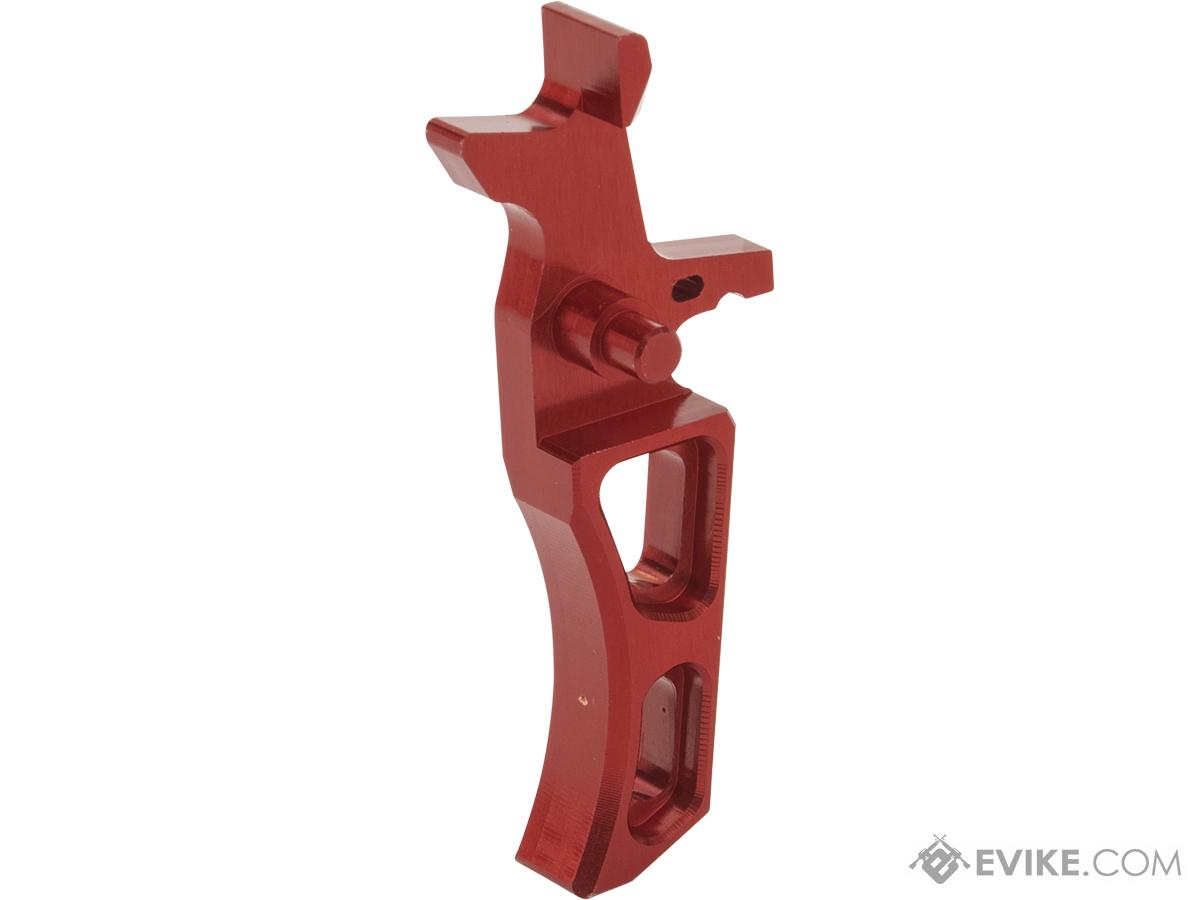 Retro Arms CNC Machined Aluminum Trigger for M4 / M16 Series AEG Rifles (Color: Red / Style I)