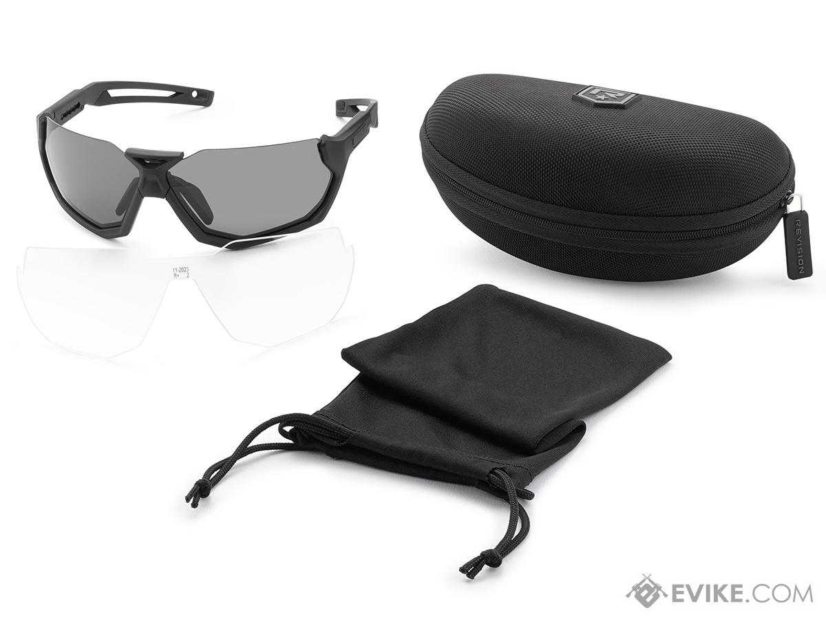 Revision SlingShot Sunglasses Kit (Color: Black Frame / Clear & Smoke Lens)