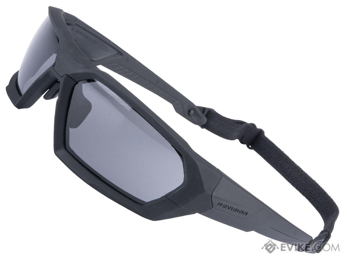 Revision ShadowStrike Ballistic Sunglasses Deluxe Kit (Color: Black Frame /  Yellow, Clear & Smoke Lens)