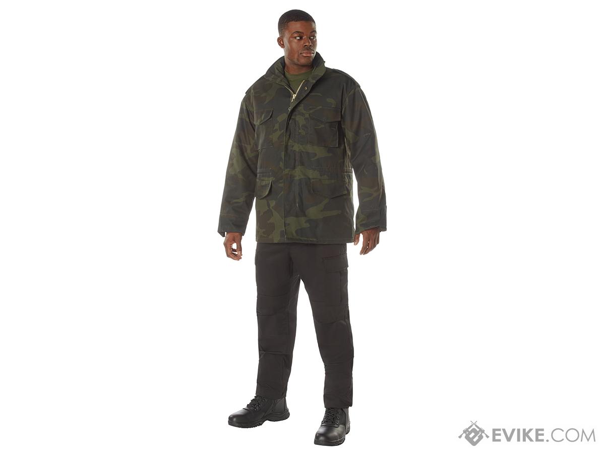 Rothco Midnight Camo M-65 Field Jacket (Model: Woodland / Large)