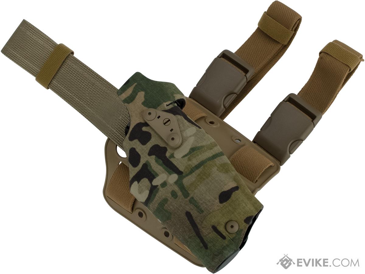 SAFARILAND 6354DO ALS Optic-Ready Tactical Holster (Model: GLOCK 17/22 with  M3 Weapon Light / Multicam / Right Hand)