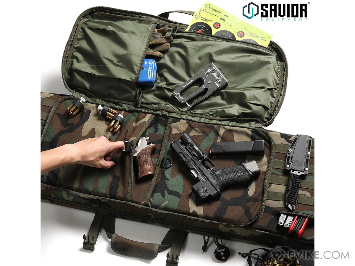 Savior Equipment American Classic Double Rifle Case (Color: M81 Woodland /  46), Tactical Gear/Apparel, Gun Bags -  Airsoft Superstore