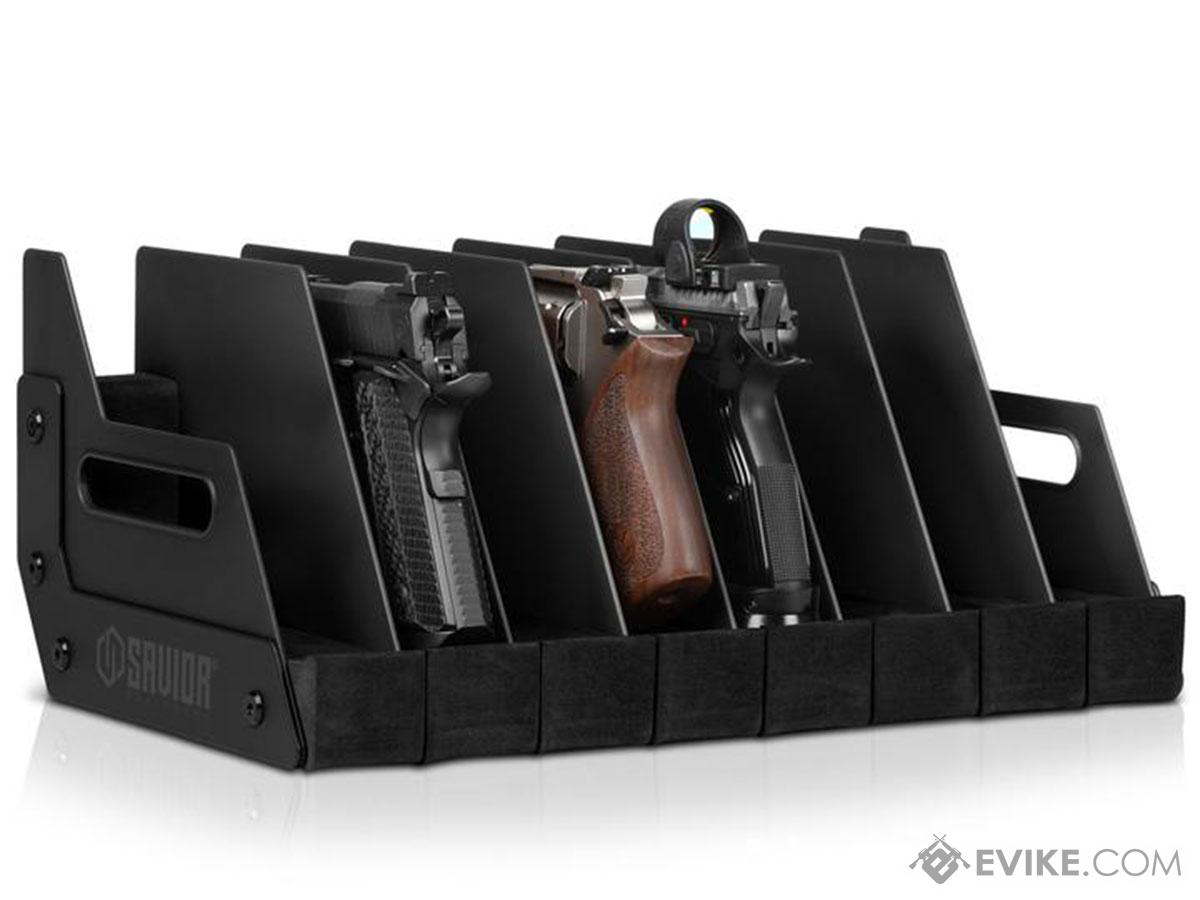 Savior Equipment Pistol Storage Gun Rack (Model: 8 Slot / Obsidian
