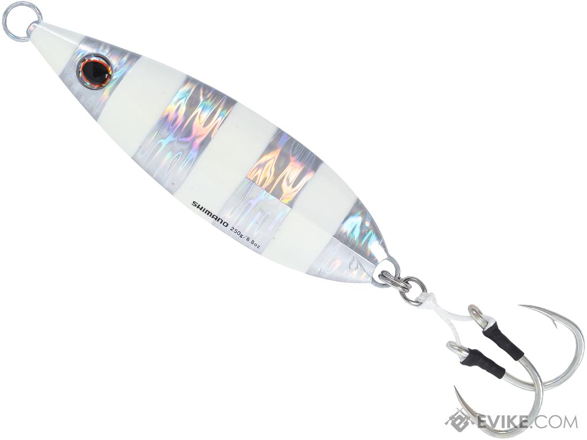 Shimano Butterfly Flat Fall Jig (Color: Zebra Glow / 80g), MORE, Jigs Lures - Evike.com Airsoft Superstore
