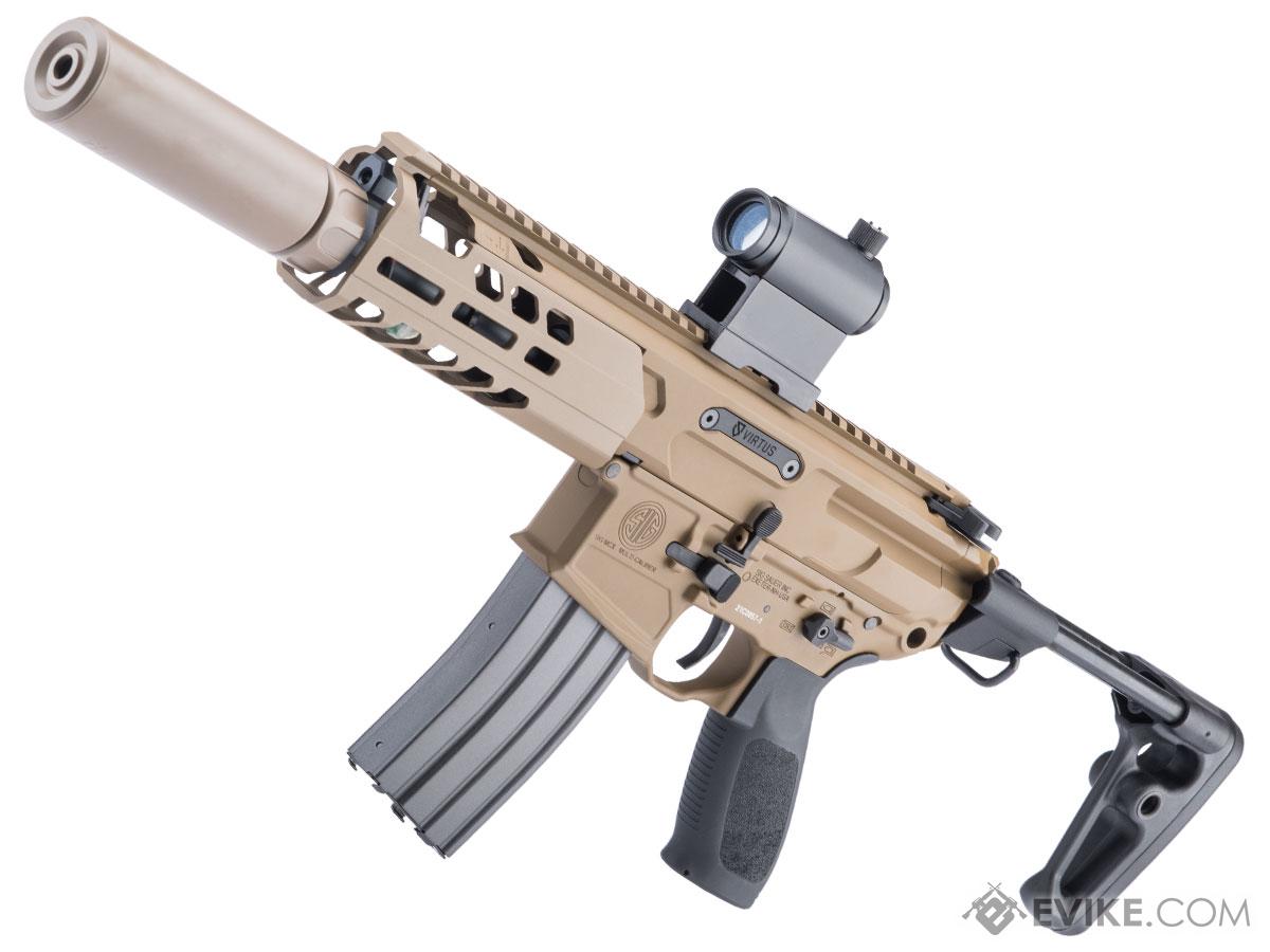 定番高評価SIG SAUER ProForce MCX VIRTUS SBR LVAWハンドガードカスタム 予備マガジン多数付き 電動ガン