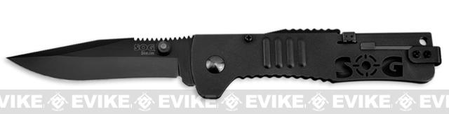 SOG SlimJim Folding Tactical Knife - Black Clip Point