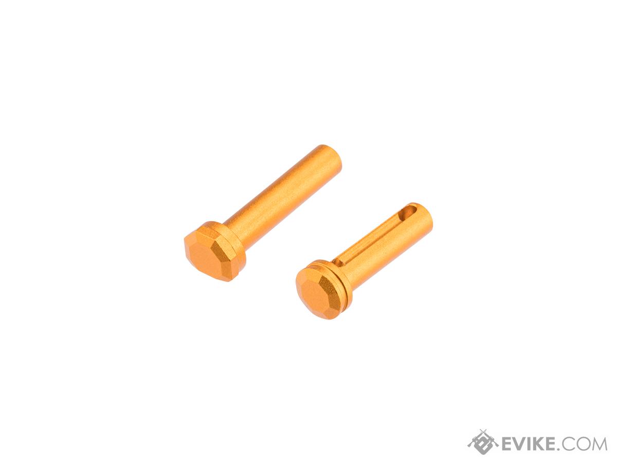 Slong Airsoft CNC Aluminum Receiver Pin Set for Tokyo Marui M4 MWS Gas Blowback Airsoft Rifles (Color: Gold)