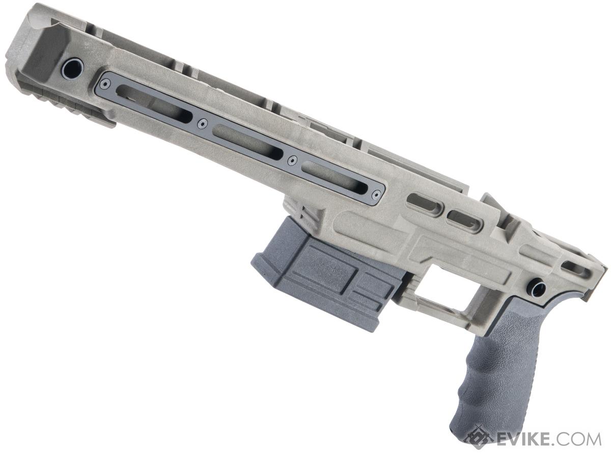 Slong Airsoft CSR-10 Tactical Stock w/ M-LOK Mounting Slots for VSR-10 Airsoft Sniper Rifles (Model: Picatinny Stock / Olive Drab)