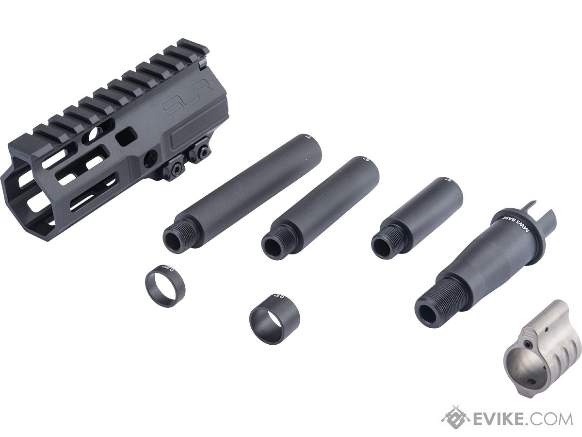 Dytac SLR Licensed ION Lite M-LOK Handguard Kit w/ Outer Barrel & Dummy Gas Block (Model: 4.75 / Silver)