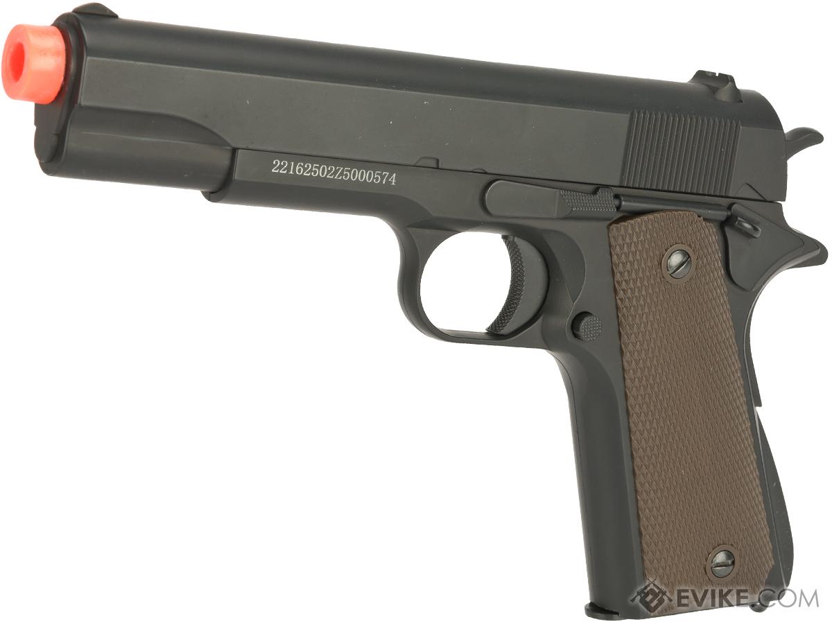 JG Heavyweight 1911 Full Size Airsoft Spring Pistol w/ Metal Slide ...