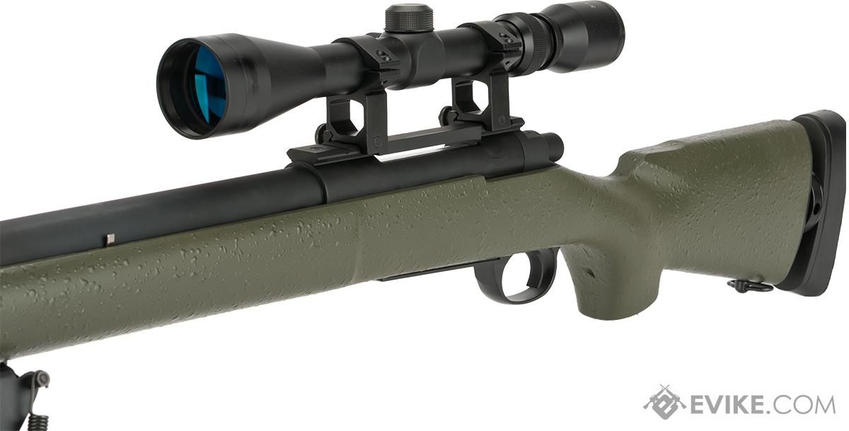 Snow Wolf US Army M24 Military Airsoft Bolt Action Scout Sniper Rifle  (Color: OD Green), Airsoft Guns, Shop By Rifle Models, M700 / M24 / M40 /  VSR10 -  Airsoft Superstore