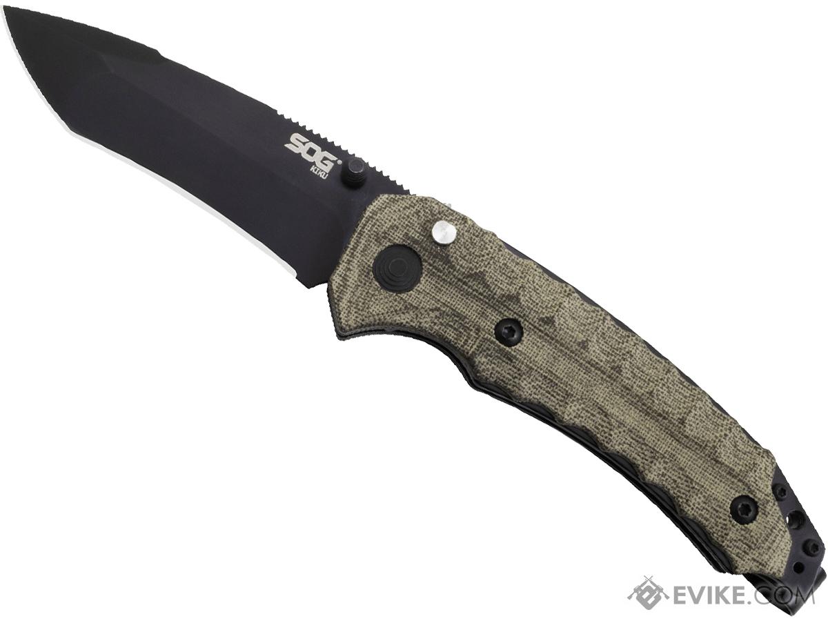 SOG Knives KIKU Assisted Opening Pocket Knife With Micarta Grip Scales ...