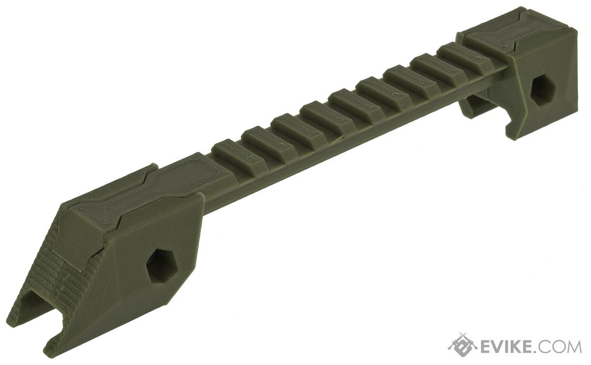 SRU 3D Printed 20mm Optic Rail for SCAR-L P1 Bullpup PDW Airsoft Rifles and Kits (Color: OD Green)