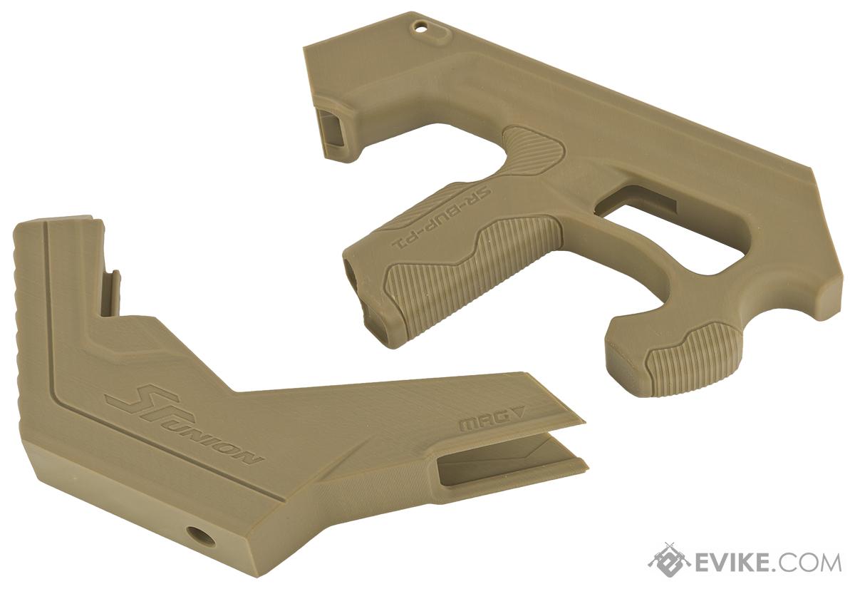 SRU 3D Printer Bullpup Carbine Kit for WE-Tech Mk16 / SCAR-L Gas Blowback Airsoft Rifles (Color: Tan), & Gas Gun Parts, Gas Gun Conversion Kits - Evike.com Airsoft Superstore