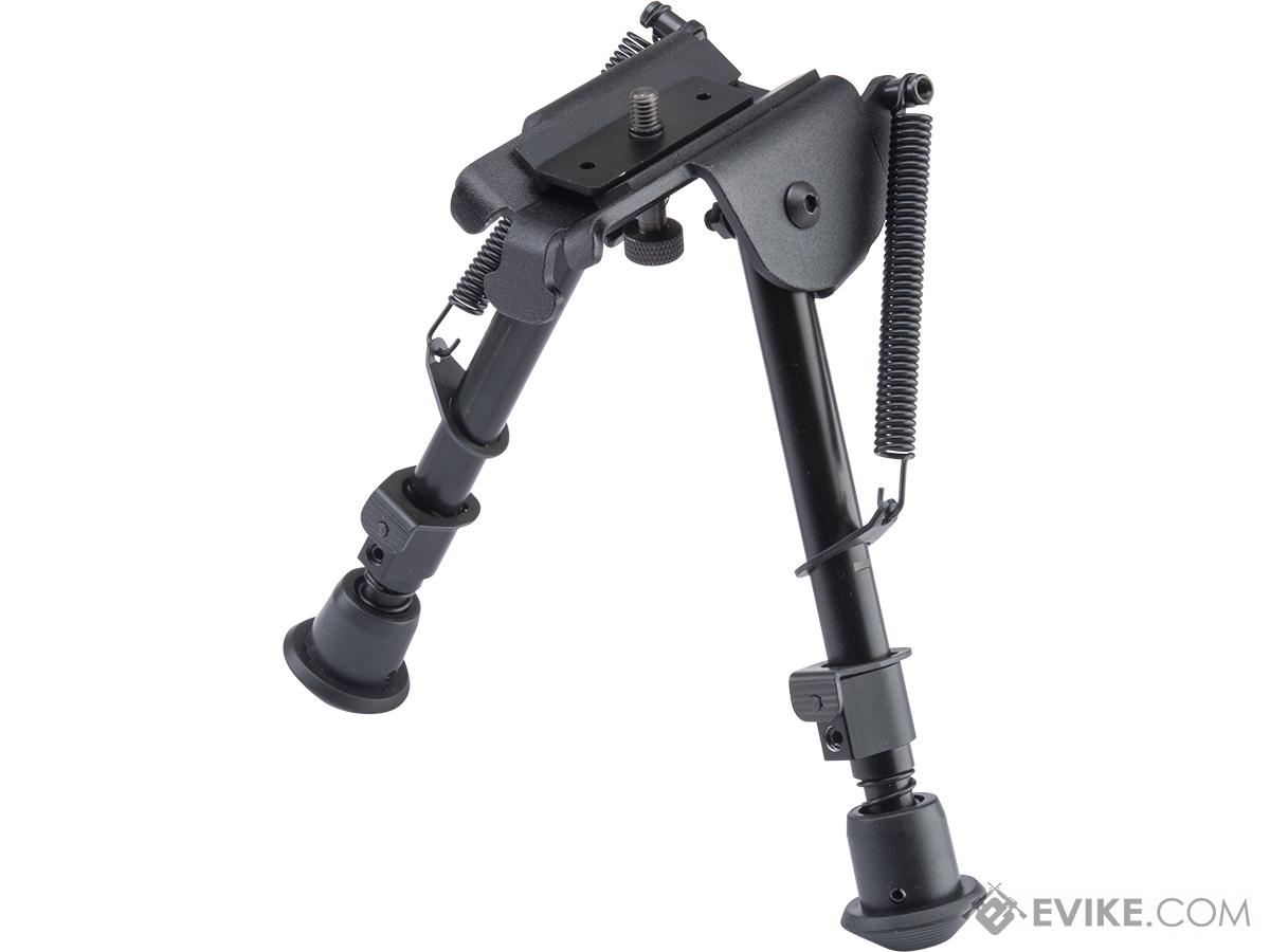 SRC Foldable Tactical Bipod w/ Adjustable Spring Loaded Legs for M700, M14 & M16 Airsoft Rifles
