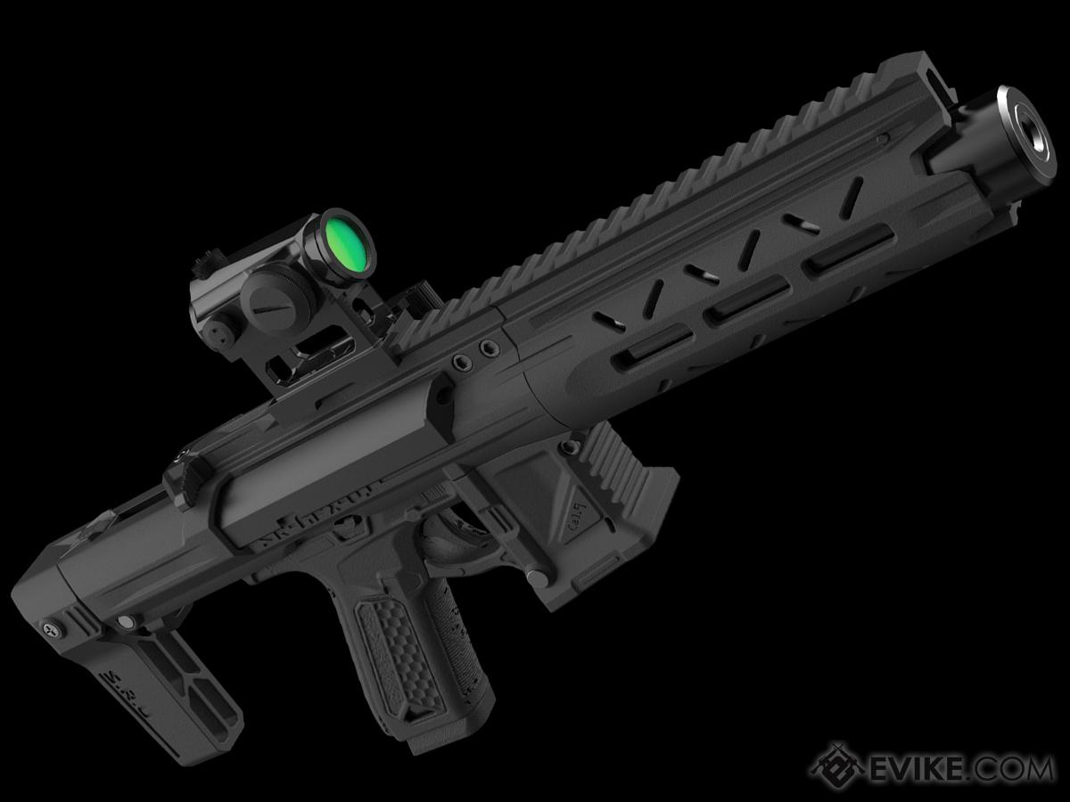 SRU APX Carbine Conversion Kit for Action Army AAP-01 Gas Blowback Airsoft Pistol (Color: Black / Complete Pre-Built)