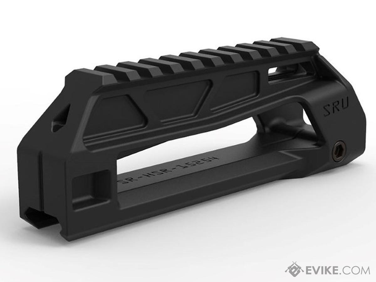 SRU 3D Printed P90 Style Riser Mount w/ Built-In Aiming Aperture (Color: Black)