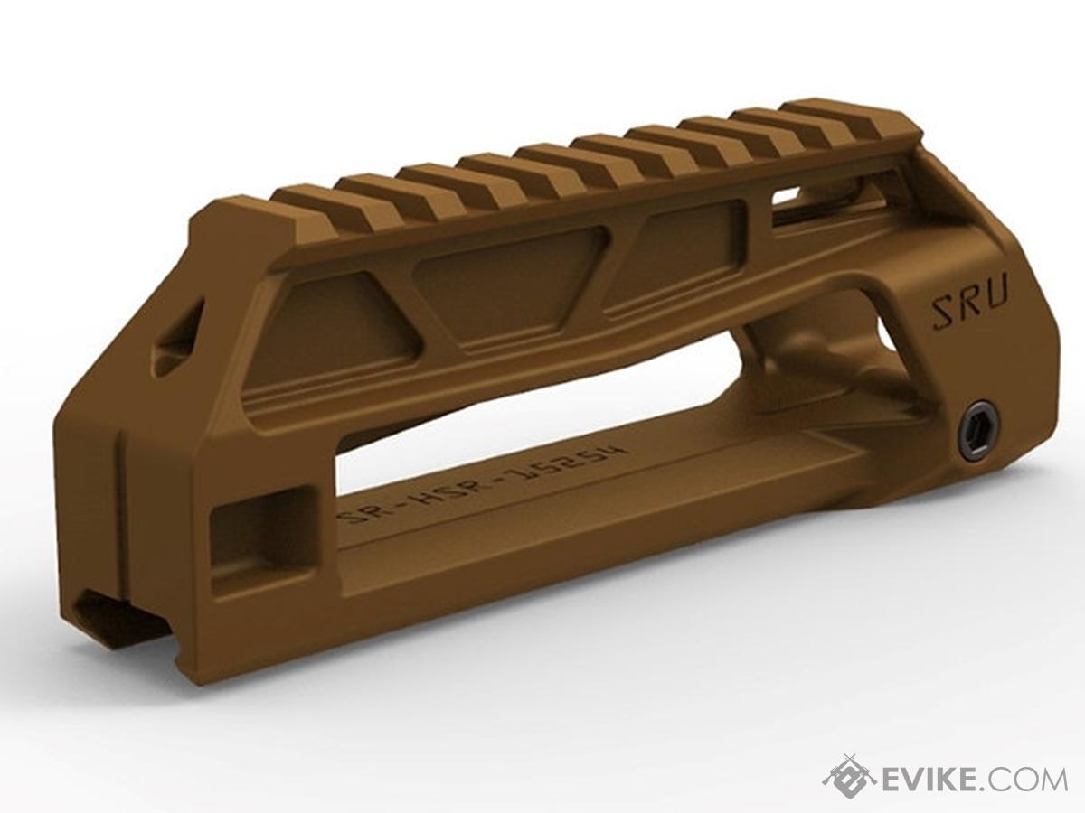 SRU 3D Printed P90 Style Riser Mount w/ Built-In Aiming Aperture (Color: Tan)